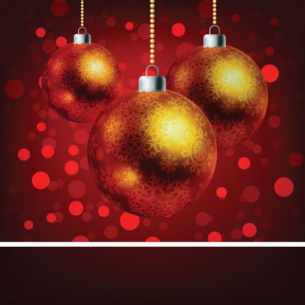 圣诞装饰物背景图片下载