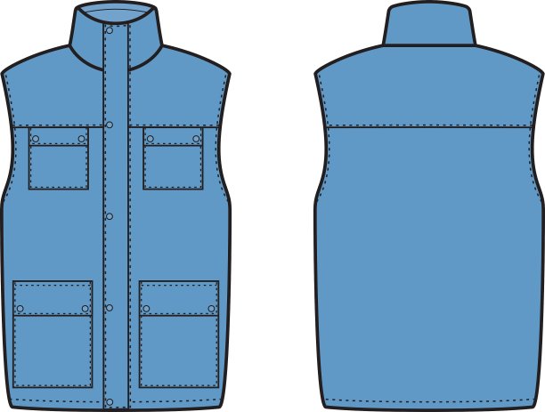 冬季工作背心图片下载