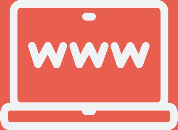 网站在笔记本电脑屏幕上细线图标图片下载