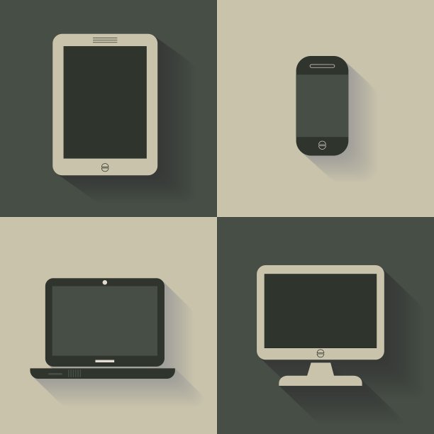 媒体设备图标集图片下载