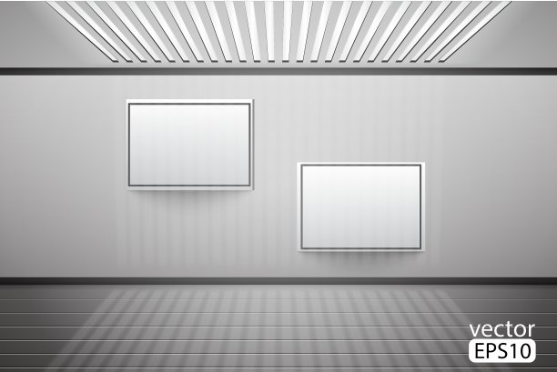 混凝土墙上的空白图片特写图片下载