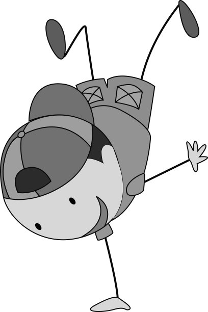 男孩做一个倒立图片下载