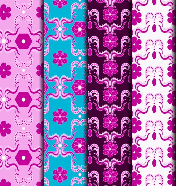 无缝图案抽象风格摩洛哥瓷砖图片下载