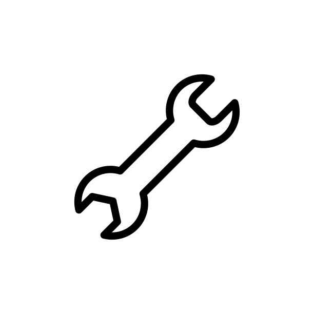 扳手图标平面矢量模板设计流行图片下载