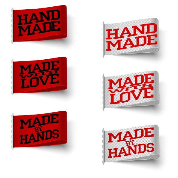 一套纺织品标签图片下载