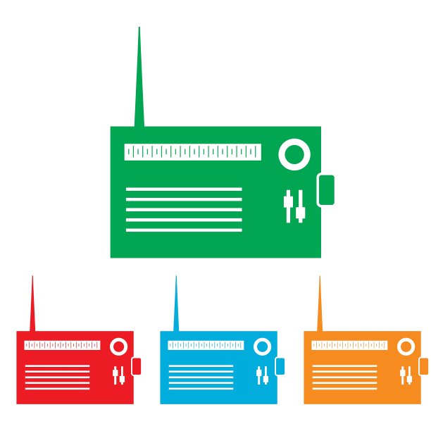 无线电标志彩色全套图片下载