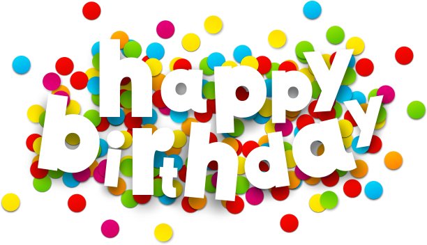 生日快乐的纸屑标志图片下载