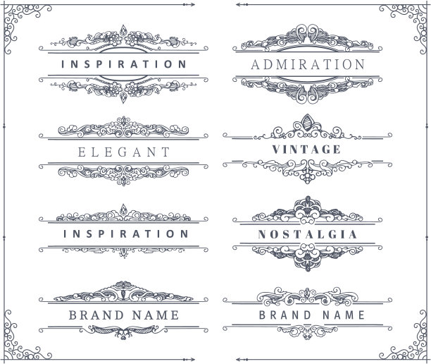 古董书法装饰品和相框图片下载