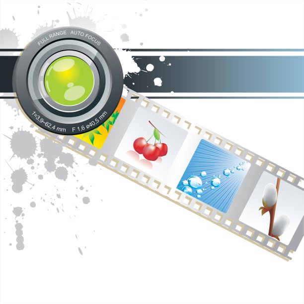 胶片带背景集图片下载