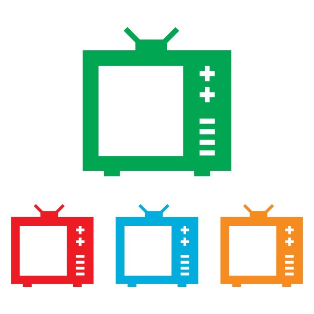 电视标志彩色全套图片下载
