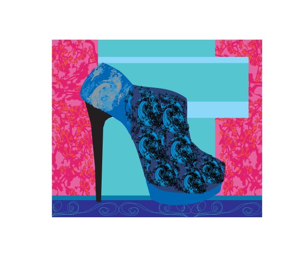 高跟鞋背景与地方为您的文本图片下载