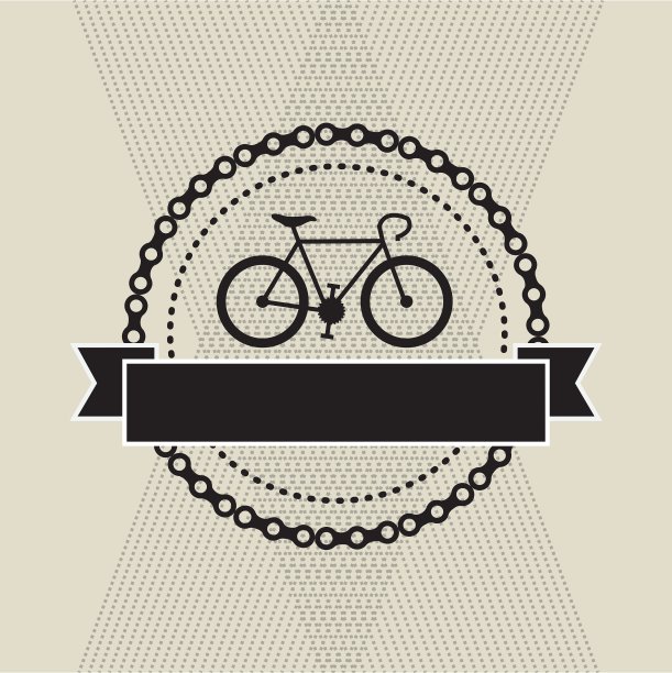 自行车生活方式的平面设计图片下载