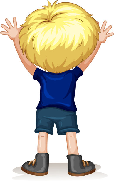 后面是一个金发小男孩图片下载