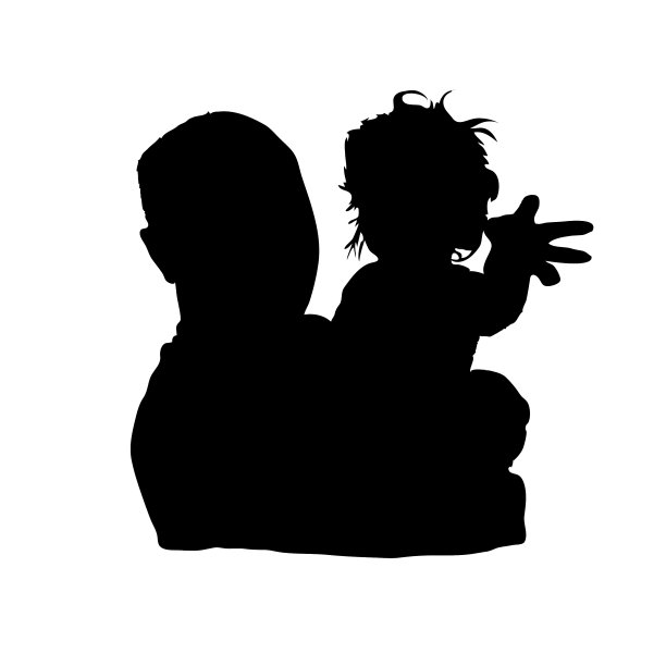 父亲和女儿是黑人图片下载