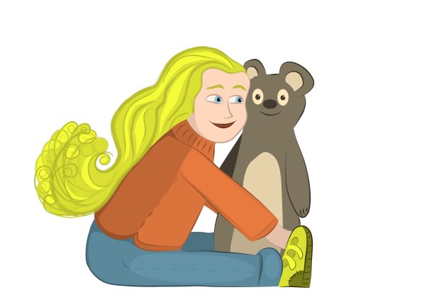 女孩熊图片下载