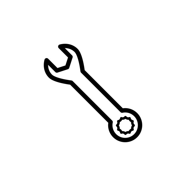 扳手图标平面矢量模板设计流行图片下载