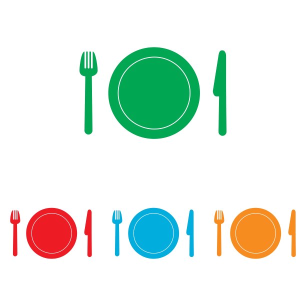 叉、盘、刀图片下载