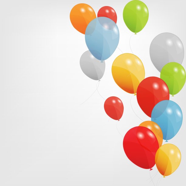 彩色的气球图片下载
