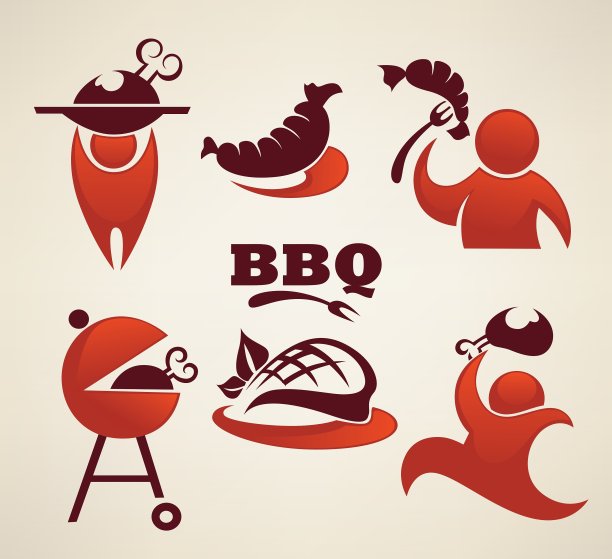 烧烤和户外餐饮符号图片下载