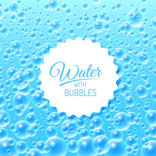 带有气泡的水背景图片下载