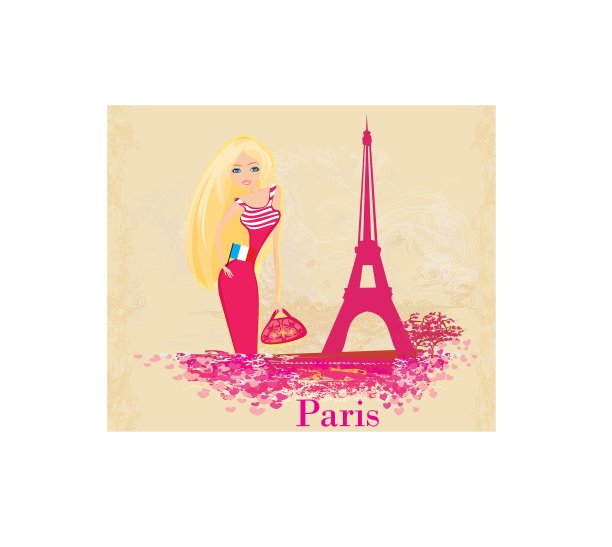 在巴黎购物的美女图片下载