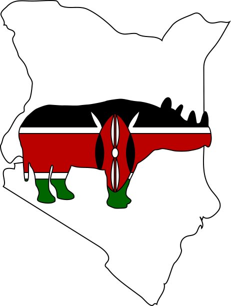 肯尼亚黑犀牛图片下载