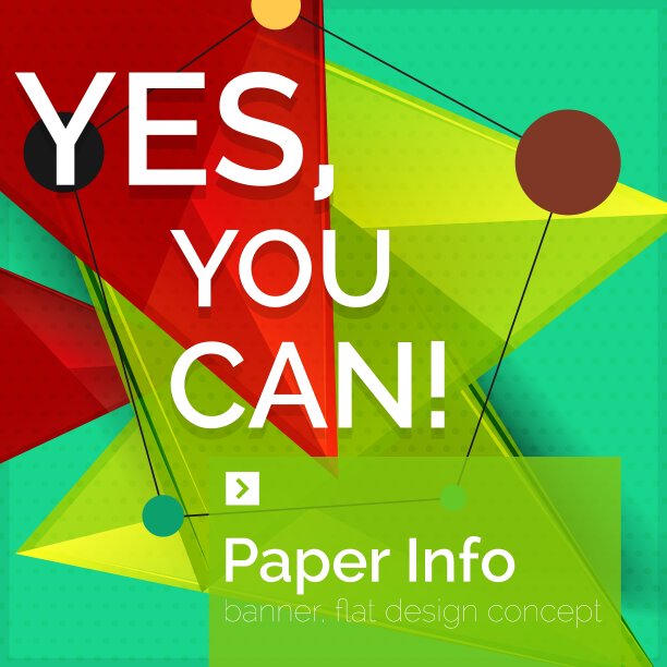 平面设计方形横幅与口号图片下载