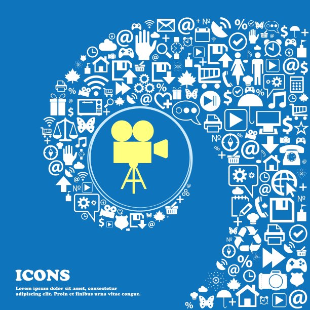 视频摄像机图标漂亮的图标集图片下载