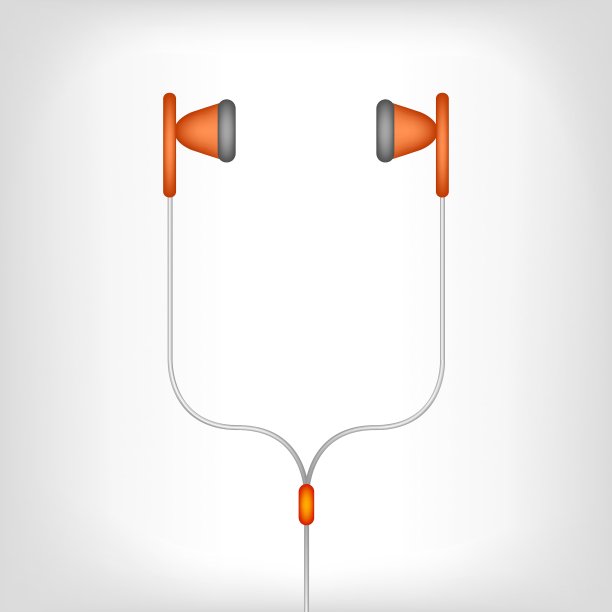 白色的耳机图片下载