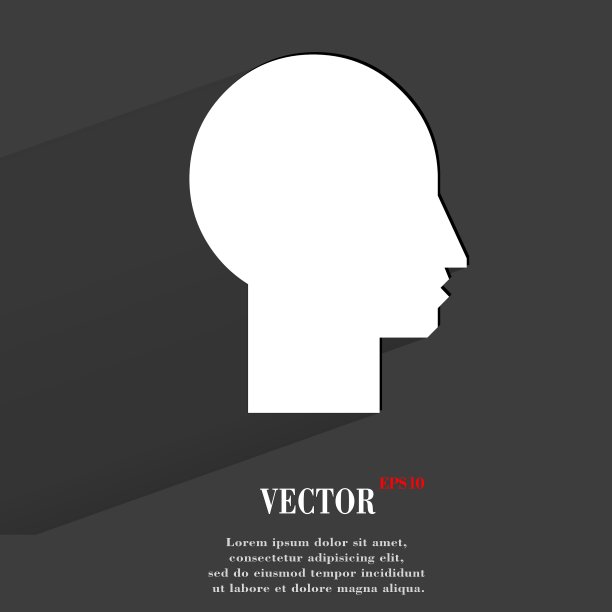 男子剪影轮廓图片平现代网图片下载