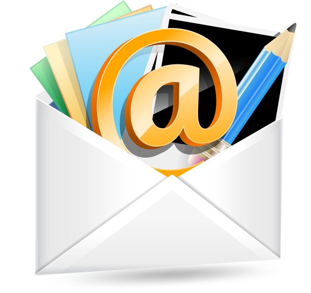 带有电子邮件签名的信封图片下载
