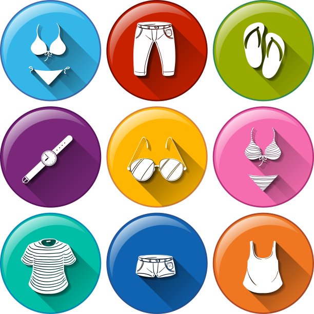 不同服装的图标图片下载