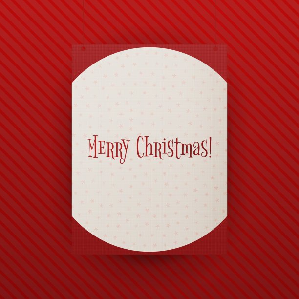 圣诞快乐挂纸横幅模板图片下载