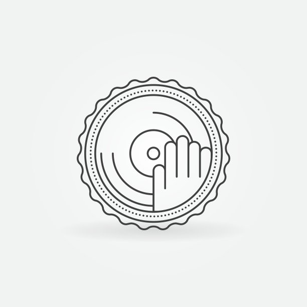 DJ标签或徽章图片下载