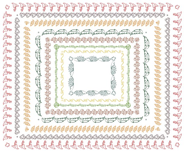 框边花饰图片下载