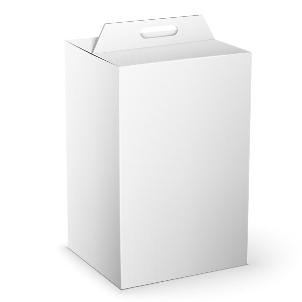 白色产品包装盒模拟模板图片下载