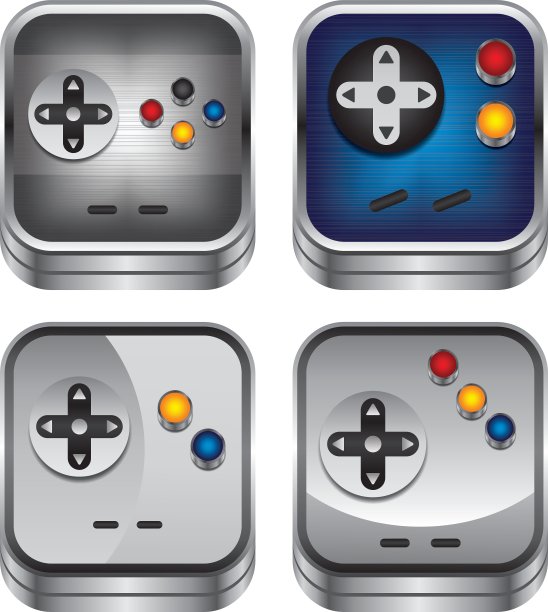 游戏控制台按钮图片下载