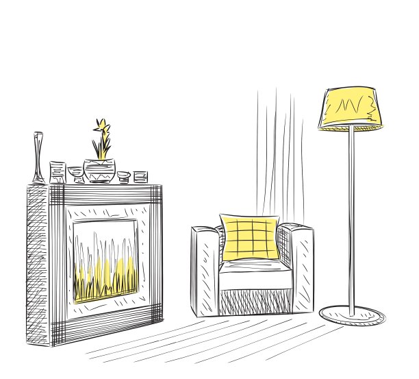 手绘室内图片下载