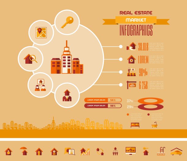 房地产信息图图片下载