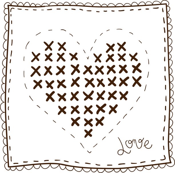 绣心手帕图片下载