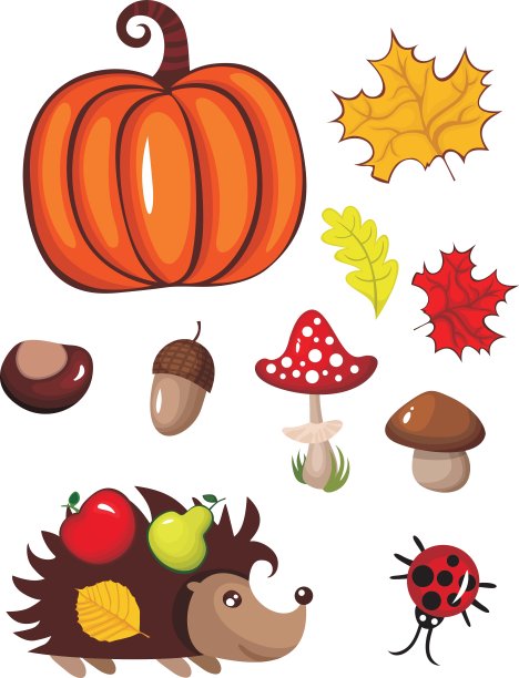秋天的设计元素图片下载