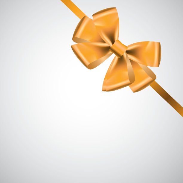 白色的带蝴蝶结的丝带图片下载