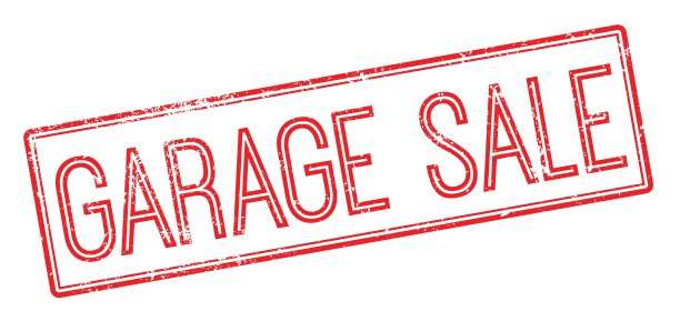 车库大甩卖红色橡皮印章印在白色上图片下载