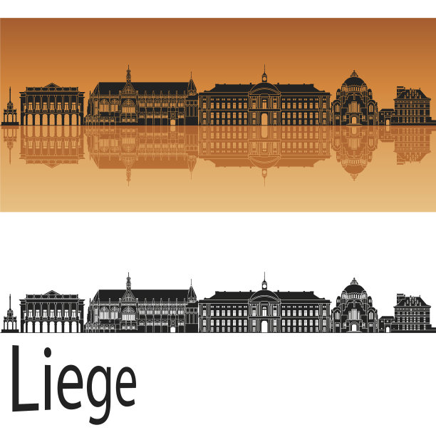 列日的地平线是橙色的图片下载