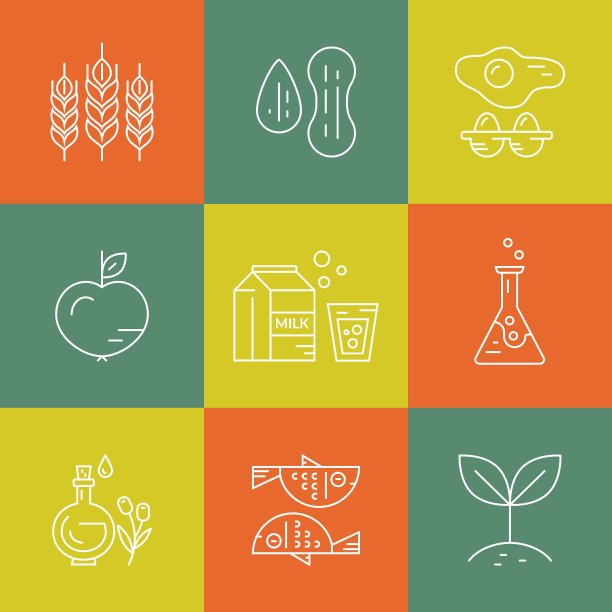 食物过敏原图片下载