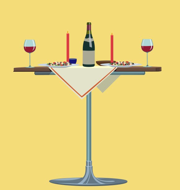 浪漫的晚餐图片下载