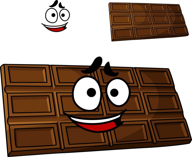 卡通巧克力甜点图片下载