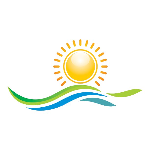 全景风景日落设计图标符号图片下载