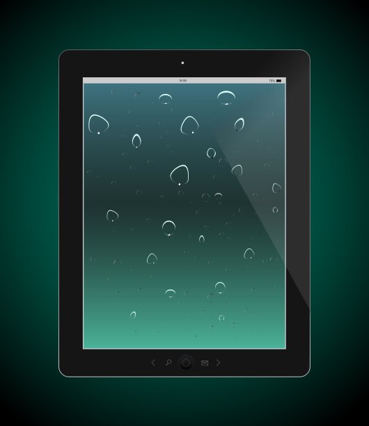 深色背景的平板电脑图片下载