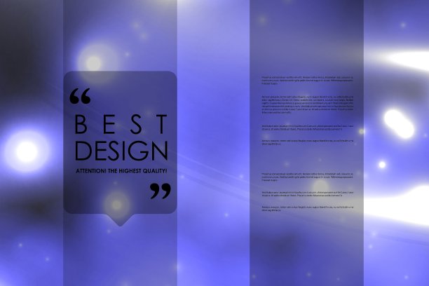 一套宣传册海报设计模板在霓虹灯图片下载